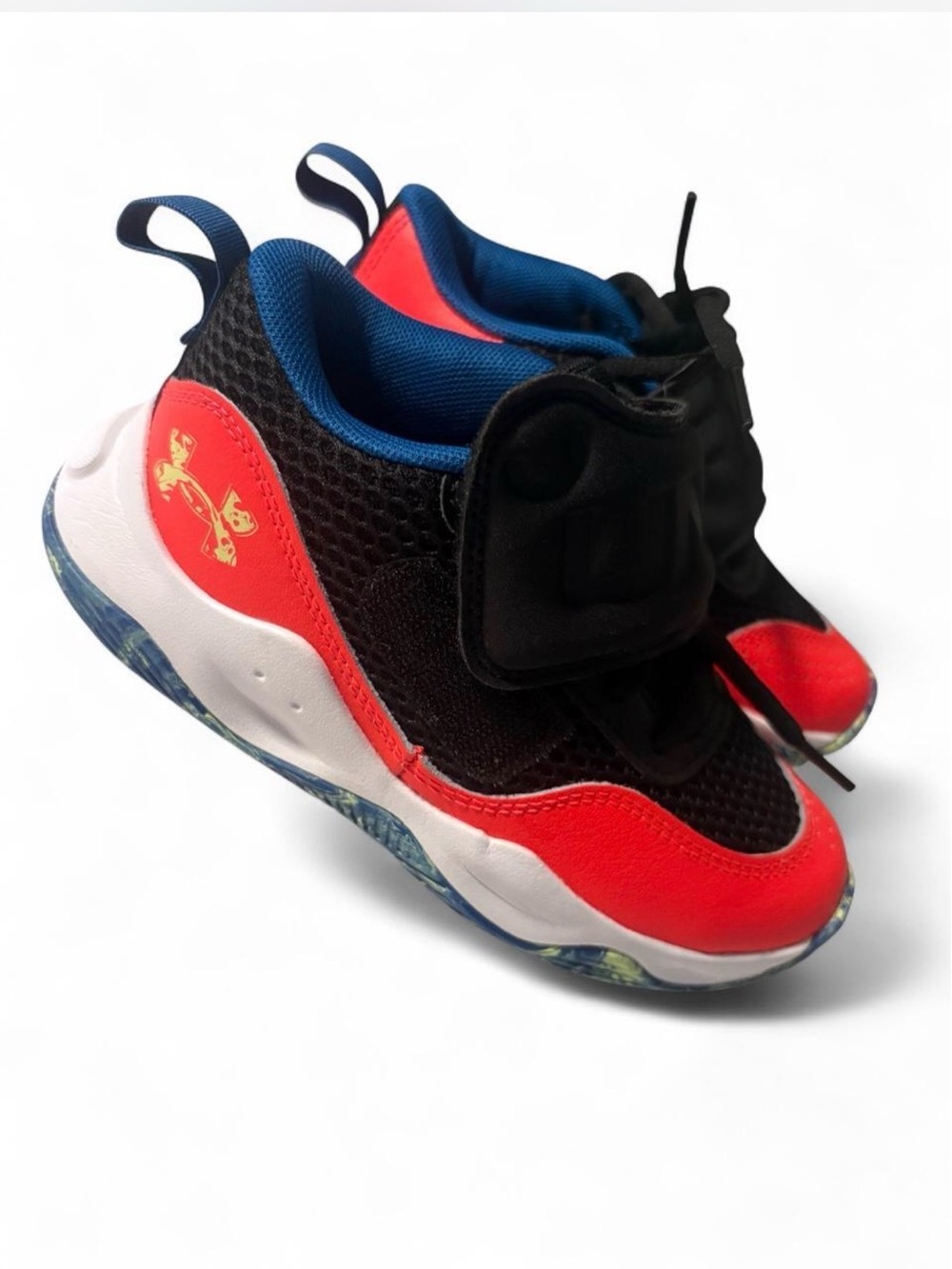 Under Armour Kids Sneakers - Black, Red & Blue